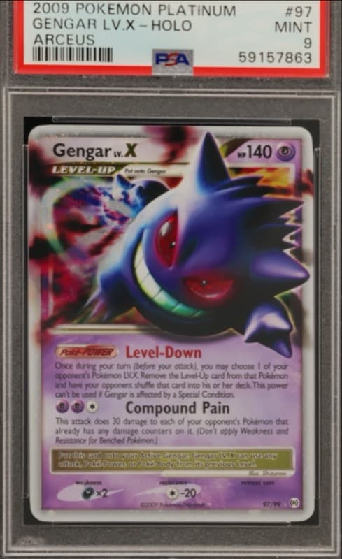 Gengar LV.X, PSA 9